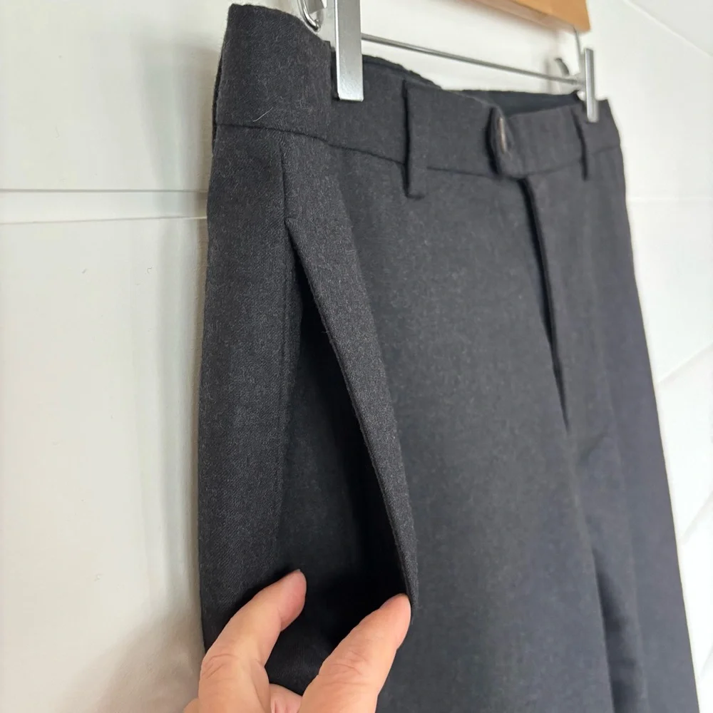 Banana Republic Men's Gavin Black Wool Trousers Size 33 x 30